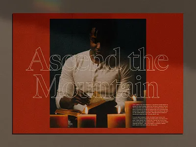 Ascend The Mountain [Repost] church desiring god jesus john piper ministry mountain outline photography poster print series sermon