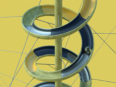 Looping Maze #8 3d animation c4d cgi cinema 4d gif infinite loop looping animation marble maze render sphere