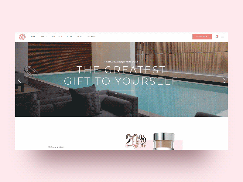 Oaza shop home clean elegant shop showcase ui ux web design woocommerce wordpress
