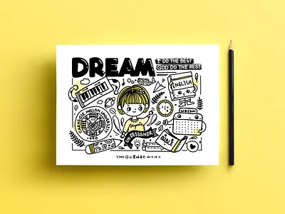 My Dream (Day1) doodle illstrator