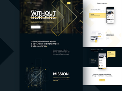 TradeX Website v3 app automobile automotive b2b branding cars dashboard homepage landing page marketplace platform responsive responsive website transport vehicle web web design website