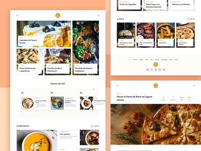 Buen Gusto Recipes clean design flat food foodie landing landing page magazine menu modern paisadutch recipes restaurant ui ux web design website white space