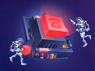 Upgrade 2.5d - five art blue color design dribbble illustration illustrations photoshop style ui ux