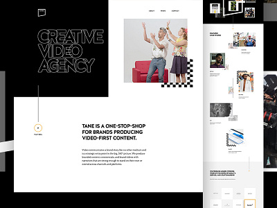 Tane Live agency case study motion portfolio video web