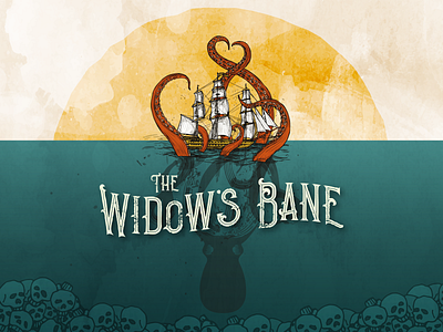 Widow's Bane Halloween 2019 event poster illustration typography vector vector artwork