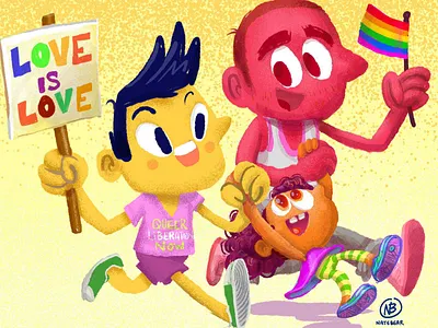 Slap! with Pride Everyday adobe illustrator art artwork branding character colorful design doodle drawing fun illustration illustrator inktober pride pride 2019 pride month pridemonth slaptastick stickers vector