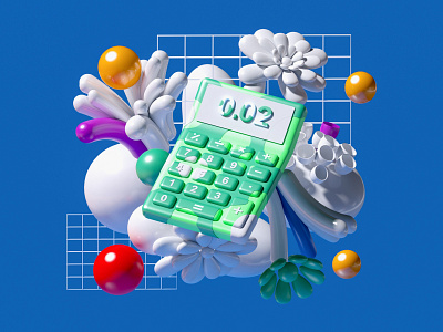 Calculator 3d 3dsmax animation c4d crypto game icon illustration isometric landing page logo lowpoly motion graphics nft render technology ui ux unity video