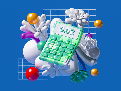 Calculator 3d 3dsmax animation c4d crypto game icon illustration isometric landing page logo lowpoly motion graphics nft render technology ui ux unity video