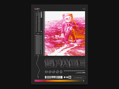 Space Poster branding daily poster design experimental futuristic poster poster a day poster design poster designer posters unique unique design unique poster