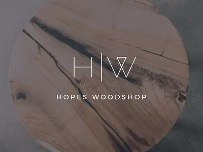 Hopes Woodshop Rebrand branding design logo minimal modern typography woodworking