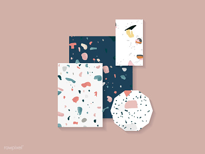 Terrazzo Pattern Vector Set design free freebie giveaway pastel set terrazzo terrazzo pattern vector vector art vector illustration