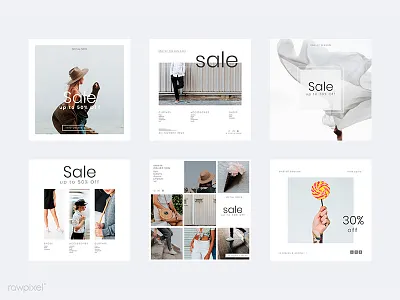 Shop sale offer templates set vector banner branding design fashion free freebie giveaway illustration instagram template sale social media template template design vector