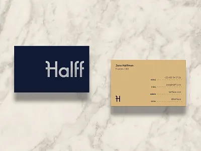 Halff Cards app bank banking business card finance financial foil print retro silver