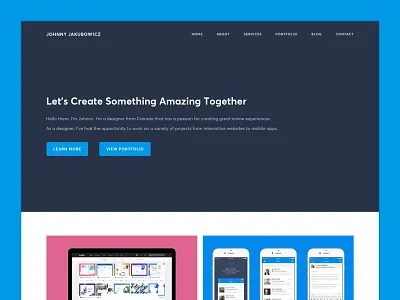 Personal Website - 2019 Update animation colorful design freelance homepage interaction interface minimal new personal portfolio redesign simple ui update user interface ux web design webflow website