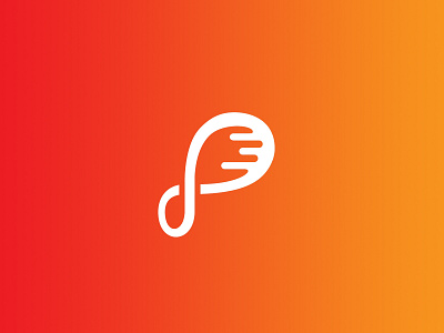 ProductDNA Branding agility branding business consulting dna flat fluid gradient infinity letter p liquid logo modern orange organic product red vector warm