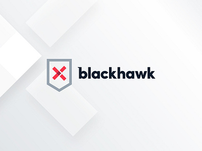 Blackhawk Logo agency badge blackhawk brand design brand identity branding identity design logo logo design logo mark logotype marketing shield visual identity x