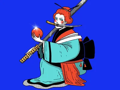 warrior.png illustration line art streetwear