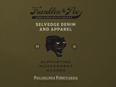 Franklin & Poe Sign aframe aframesign design illustration sign signdesign truehand truehanddesign typography