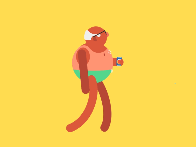 walk cycle animation design illustration walk cycle