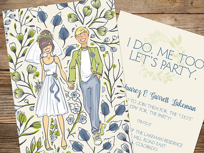 Wedding Invitation design illustration invitation typography wedding
