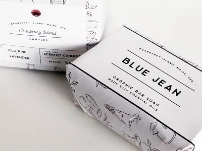 Cranberry Island Product Packaging art branding design icon illustration illustrator logo minimal typography vector