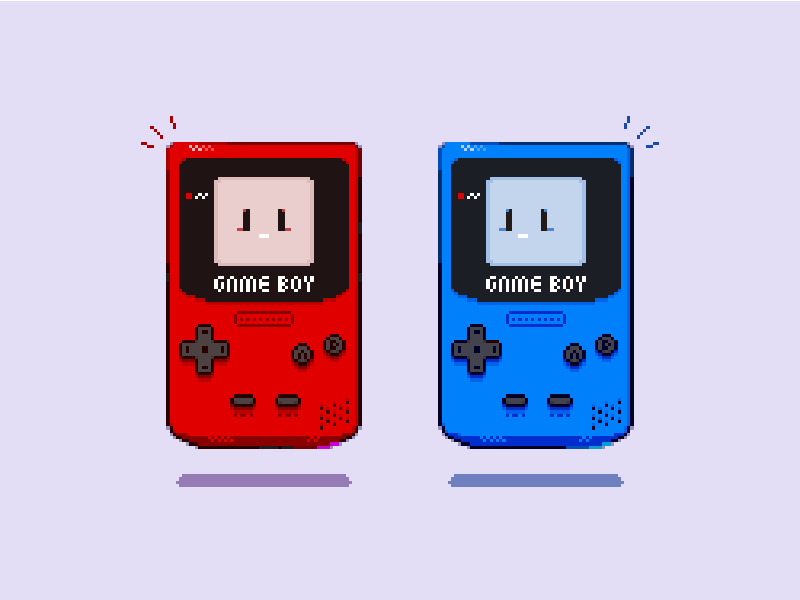 Gameboy arts game illustration painting pixel