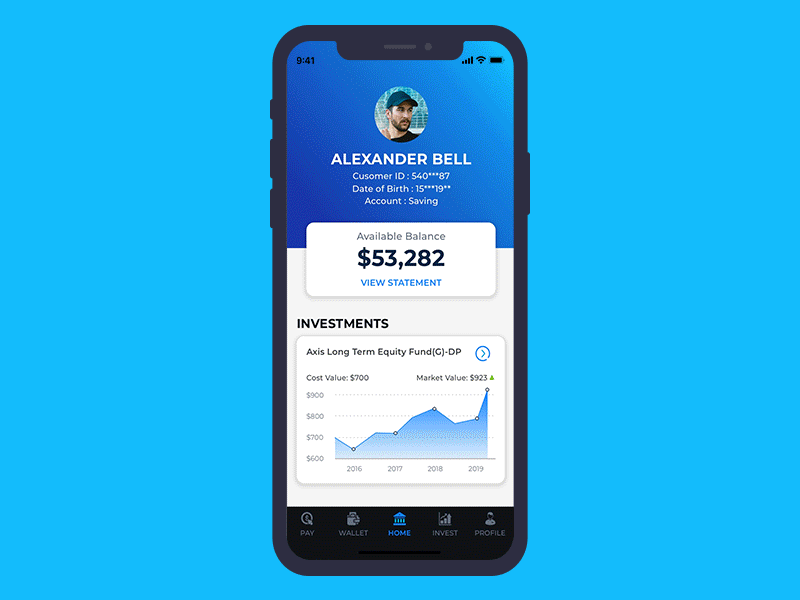 Banking App Interaction Design app apple design banking app design inspirational interaction design ios 11 iphone x app mobile app mobile app design ui ux