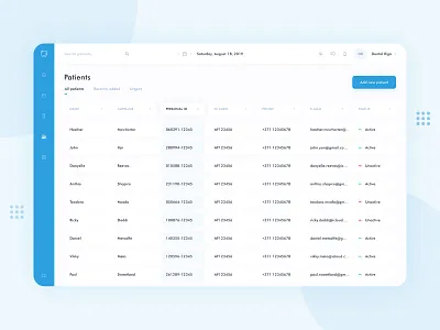Dental Service System Concept clinic concept design health latvia patients riga service tooth ui ux