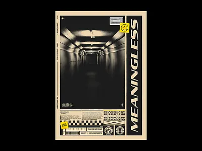 Meaningless Poster branding daily poster design experimental futuristic meaningless poster poster a day poster design poster designer posters unique unique design unique poster