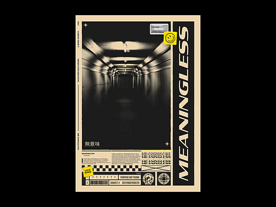 Meaningless Poster branding daily poster design experimental futuristic meaningless poster poster a day poster design poster designer posters unique unique design unique poster