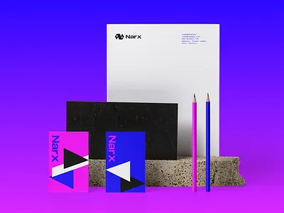 NARX Brand Identity brand brand identity branding communication design geometry graphic design graphics identity instant messages logo messages narx notifications push notifications sms typography