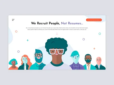 Recruitment Consultancy Concept animation brand identity branding design digtal dribbble flat icon identity illustration logo logotypes minimal typography ui uidesign ux uxdesign vector web