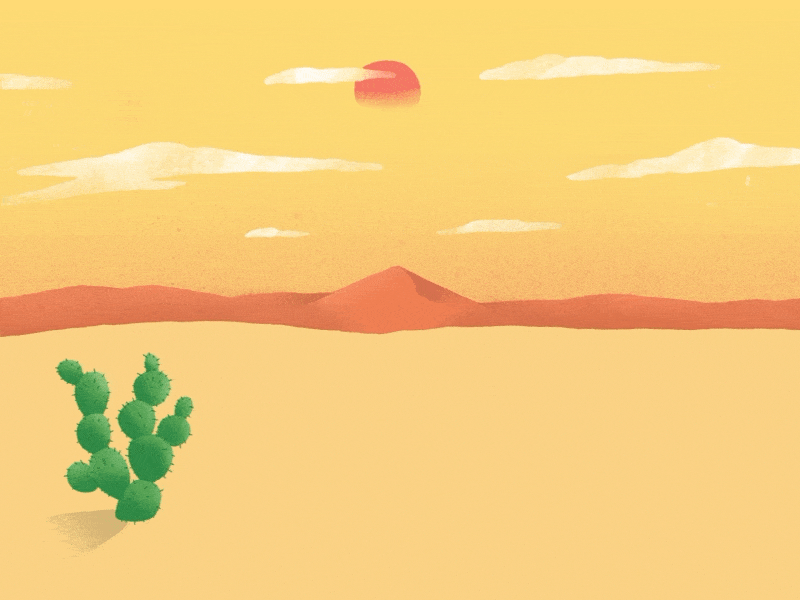 Newspaper in the desert airplane animation cel animation desert design frame by frame hot illustration motion design news newspaper paper paper airplane paper art warm yellow
