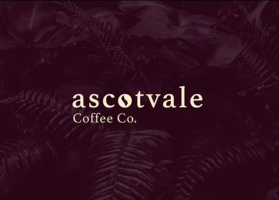 Ascotvale Coffee logo adobe adobe illustrator adobe photoshop background brand brand design branding brazil brazilian coffee coffee design graphic design illustration jungle latte logo marroon plants