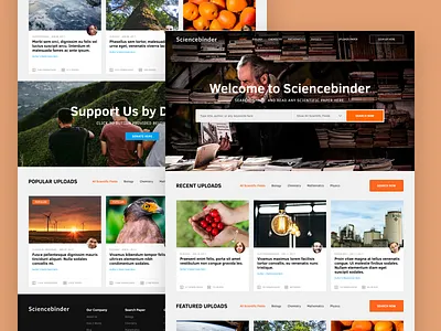 Sciencebinder Web science ui ui ux web web design website website design