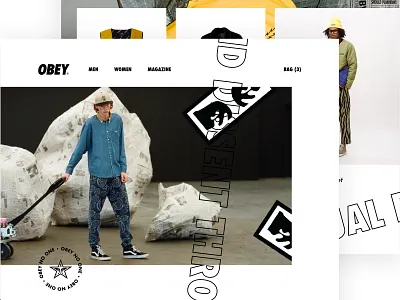 Chaos and dissent through visual propaganda brutalism clean concept design interface simple simplicity ui webshop