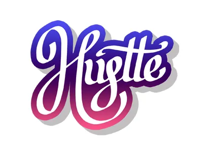 Hustle chisel brush hand lettering hustle lettering modern lettering photoshop brush script script lettering start doing work hard