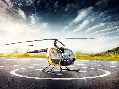 Industrial design of a real helicopter 3d aircraft copter design design studio helicopter industrial design product design realistic scout