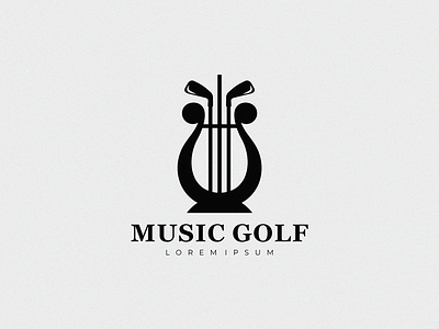 music golf golf logo music