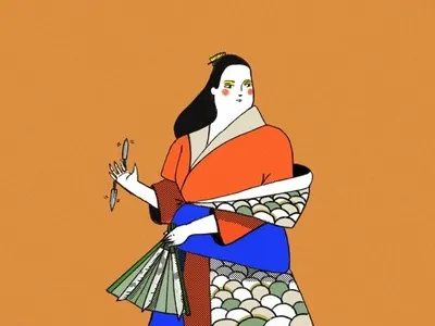 lady2.png illustration line art line drawing procreate