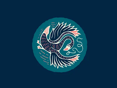 Goosin' Around badge design illustration logo patch