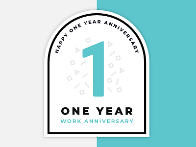 Work Anniversary Badge badge badge design badges card cards design patch patch design patches patchwork