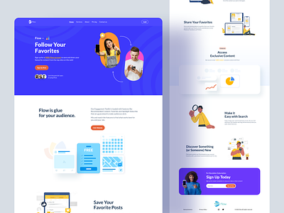 Engagement Toolkit- SAAS Landing Page agency creative design system ecommerce landing page modern popular 2023 saas saas landing page saasagency ui uidesign web design website website design