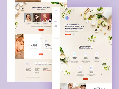 SPA & Wellness Institute 💆♀️ agency app design health illustration landingpage minimalist mobile onepage poland spa ui ux visiontrust web webanimation webdesign webdesigner website wellness