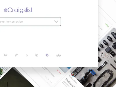 Craigslist Simplified Design app design craigslist icon design ui card design ui color design ui design user interaction design user interface ux design web design