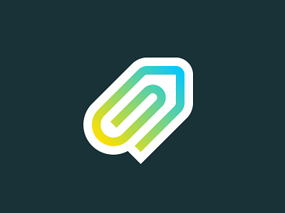 'My lil office' Logo Design blue green gradient colorful gradient colors logo design logo designer for hire modern minimalist smart dynamic notebook office desk accessories paper clip pencil pen stationery store