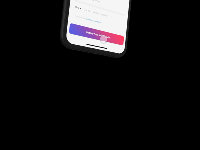 Wi-Fi Sign Up animation dailyui design designer designthinking experience interface motion productdesign prototype ui user research ux uxdesign