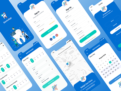 DentoApp app design dental care dental care app doctor app doctor booking doctor booking app ui ux