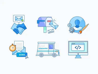 Email Deliverability Illustrations 2019 deliverability download ebook editorial email email marketing everyaction illustration mail mailbox vector illustration