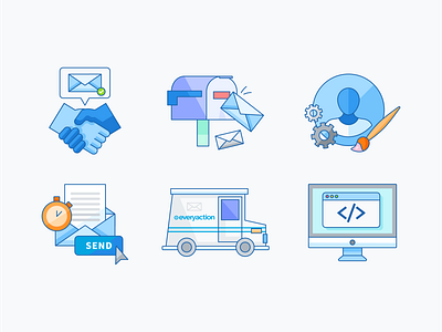 Email Deliverability Illustrations 2019 deliverability download ebook editorial email email marketing everyaction illustration mail mailbox vector illustration